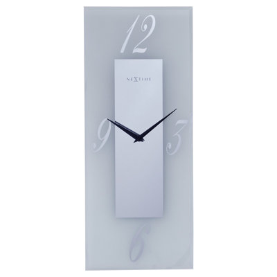 Frosted Glass and Mirror Wall Clock