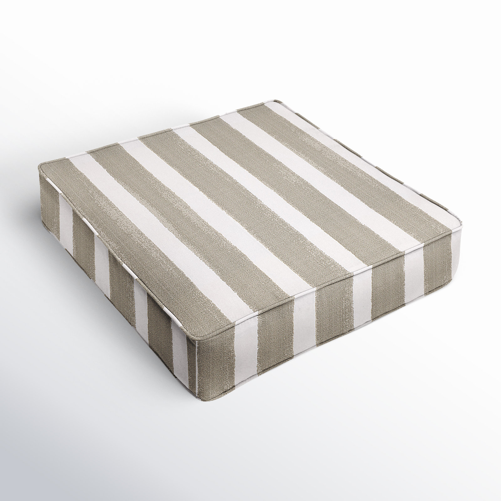Gia Striped Outdoor Lounge Chair Cushion, 22.5" W x 22.5" D