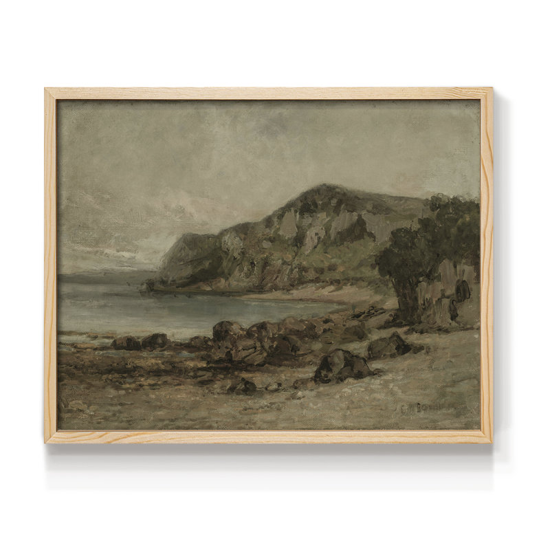 Paysages rétro-DCCV-reproduction encadrée, Naturel, H 22 po x l 28 po