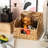 Storage Basket Wicker Baskets with Built-in Handles, 3 Pack Handwoven Rattan Bins
