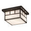 Plafonnier encastré carré 2 lumières 17" unique Almont