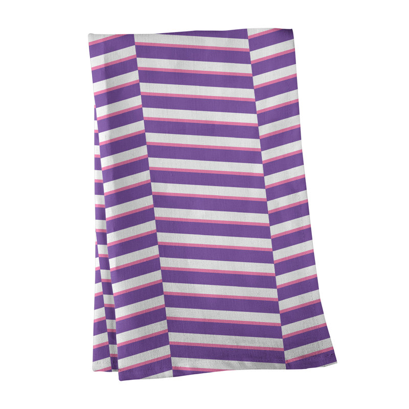 Jaya Tea Towel Kitchen Towel, Light Purple/White, Cotton Twill