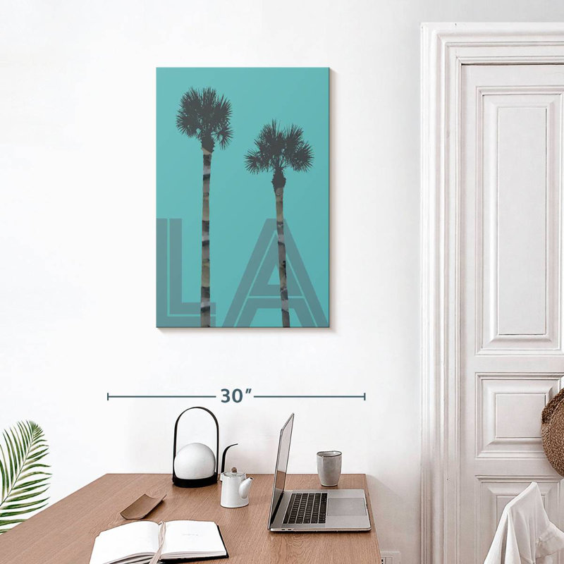 Aime Palm Trees LA - bleu, H 30 po x l 20 po