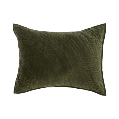 Taie décorative en velours de coton Elms