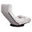 Metal Reclining Chair With Folding Feature, Ideal For Small Spaces Lazy Spring Seat - Gray, Metal, Linen Construction
