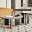 Modern creative rock plate coffee table