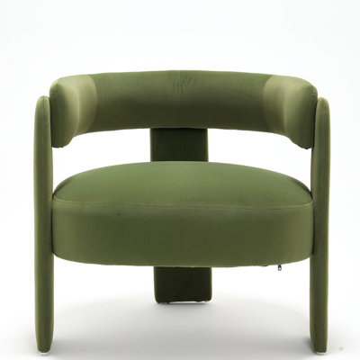 31.1-inch Velvet Upholstered Accent Chair Modern Armchair for Living Room