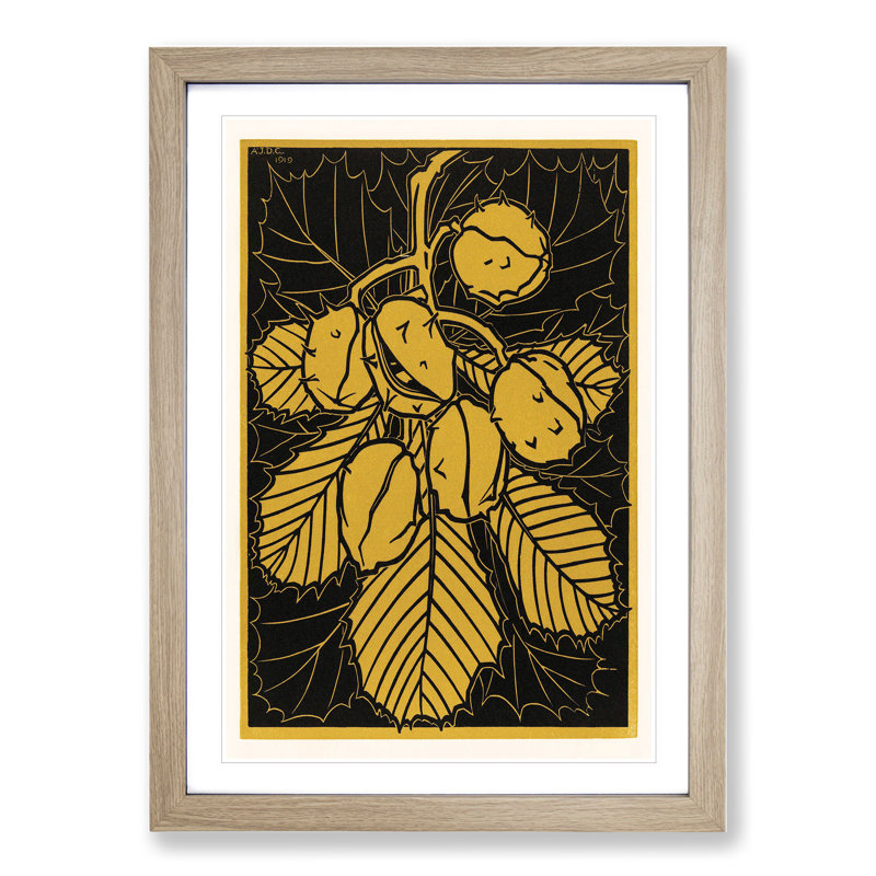 Chestnut Tree by Julie De Graag - Picture Frame Painting, Oak Framed, 65cm H x 48cm W x 2cm D