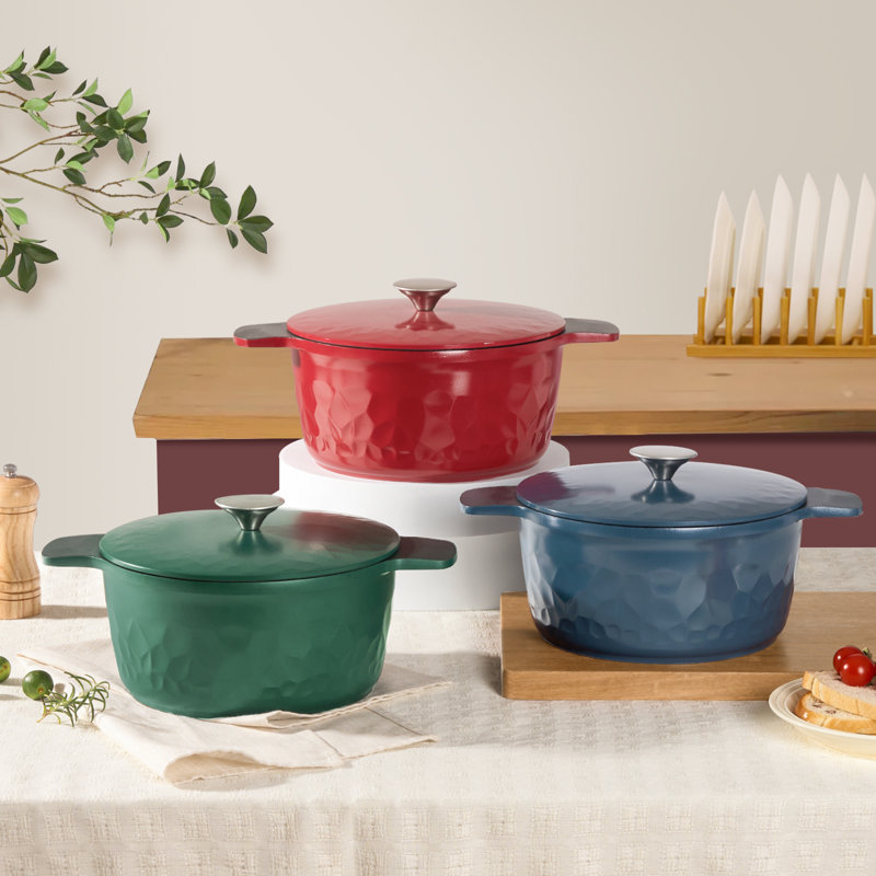 Cocotte ronde en aluminium 5 pte Chef Power, Bleu