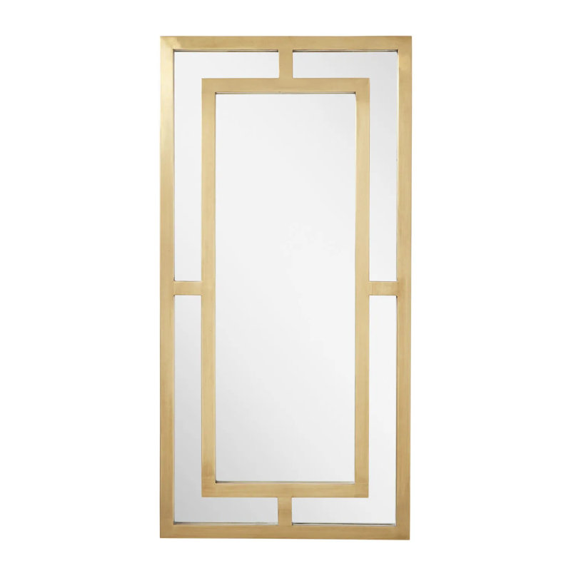 Austi Decorative Bathroom Vanity Mirror, Antique Brass
