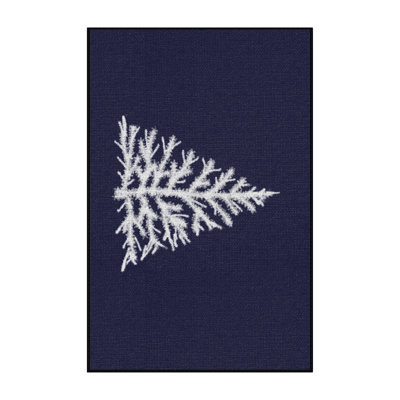 Tapis bleu area card