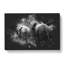 Herd Of Elephants Paint Splash - Wrapped Canvas-61887610