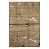 Hand Knotted Area Rug in Gold