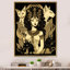 Glamour Goddes, chats blancs, Illustration rétro I - impression