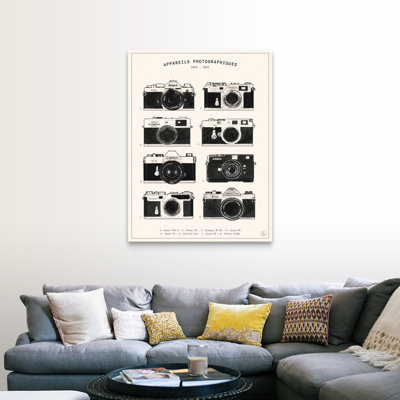 « Cameras » par Florent Bodart-impression d’art graphique sur toile