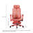 Red Ergonomic Gaming Chair, Height Adjustable & Swivel