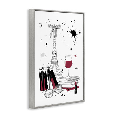 Chic Glam Travel Essentials, estampe numérique encadrée, design par Martina Pavlova