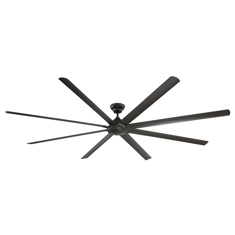 Ventilateur de plafond intelligent intérieur / extérieur à 8 pales avec commande murale et ensemble d'éclairage inclus, fonctionne avec Alexa et l'application iOS ou Android