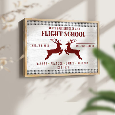 Flight School -Framed Print - Restickable