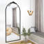 Nicollete Black Metal Framed Full Mirror