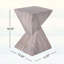 Table d'appoint d'extérieur moderne avec motif cannelé sculptural, minimaliste pour le jardin-1566510964