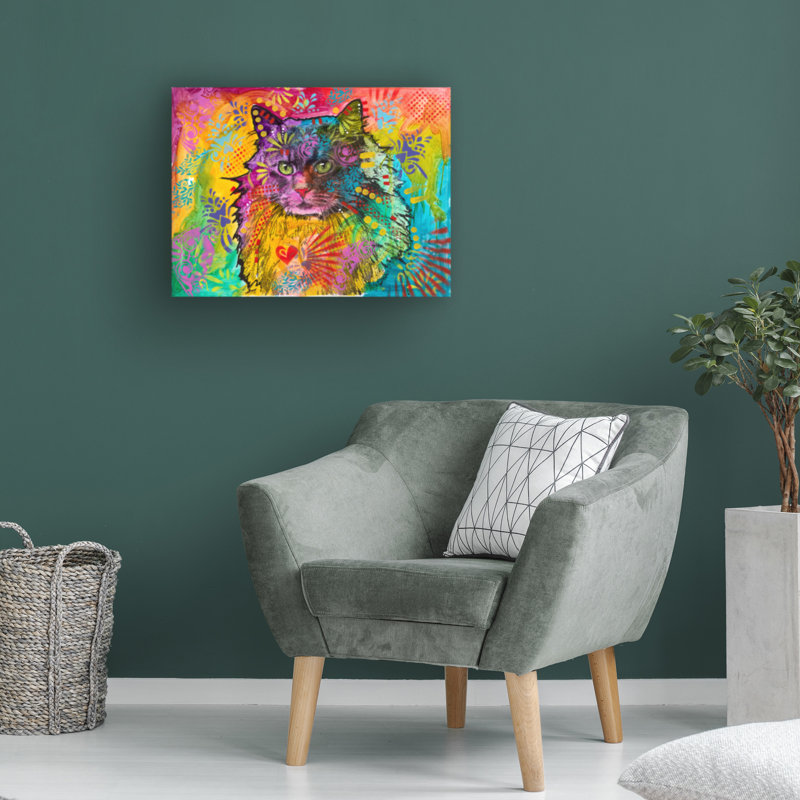 Art sur toile de Dean Russo Max Coon, H 14 po x l 19 po