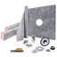 48" W x 48" D Single Shower Base with Accessories