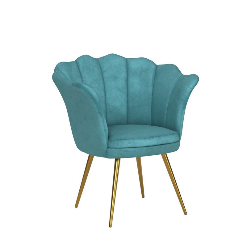Arago Upholstered Bar Stool, Light Blue