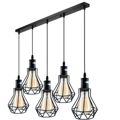 Houstonia 5 - Light Black Kitchen Island Pendant