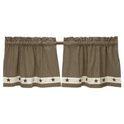Gingham Tailored Window Valance