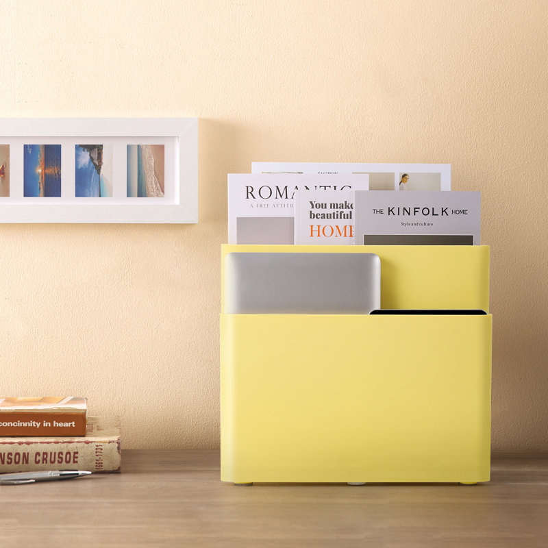 Lavra Plastic File Organizer, Yellow