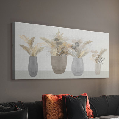 Natte morte Cattail - Toile tendue avec châssis - Prêt à accrocher