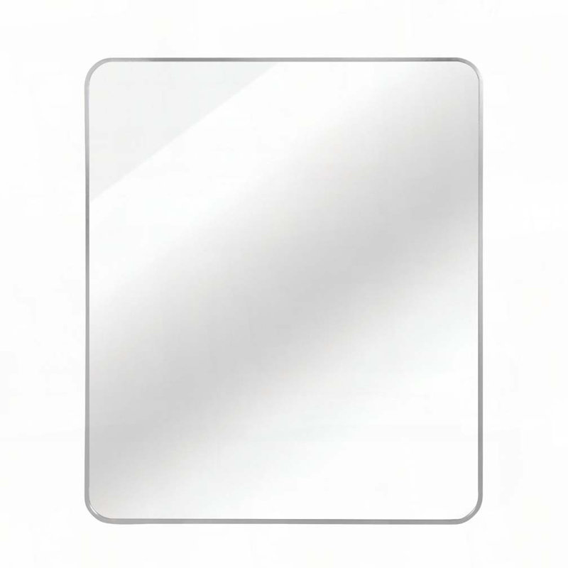30 "x36" Rectangular Bathroom Wall Mirror, Silver