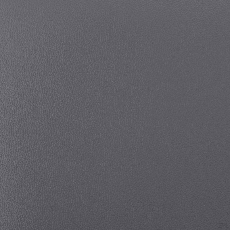 Tabouret tournant en acier inoxydable brossé avec similicuir gris, Tabouret de bar (siège d’une hauteur de 30 po), Gris