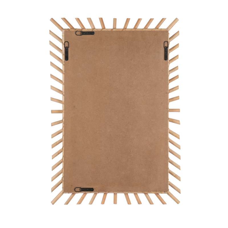 Benjamin Rectangle Rattan Mirror
