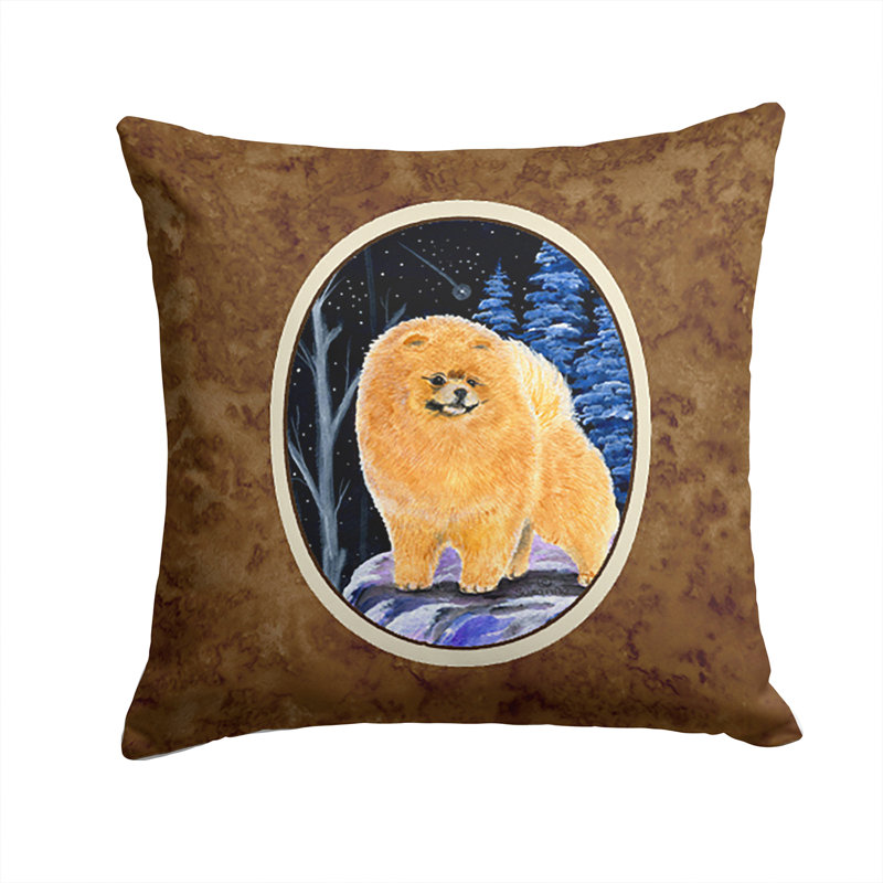 Coussin intérieur / extérieur Starry Night Pomeranian