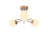 Stylish Glam Scandinavian Chandelier, Gold & White, 19.0 x 19.0 x 13.4 inches | Durable Metal Body, 3 x E27 Max 40W Sockets | Elegant Lighting Fixture for Modern Living Room & Dining Spaces, IP20 Rated