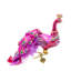 Peacock Ornament Clip - Bright Pink