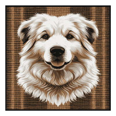 Washable Great Pyrenees Dogs Area Rug