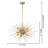 Brynhildur 12 - Light 29" Shiny Bronze Sputnik Sphere Chandelier