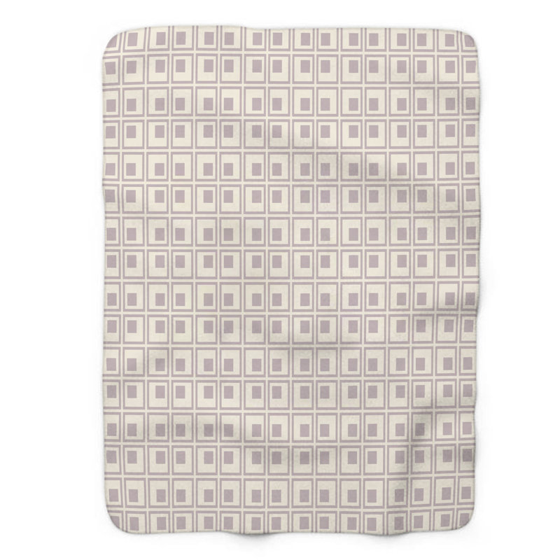 Mauve doux - couverture de qualité supérieure 1 pièce, Lit simple