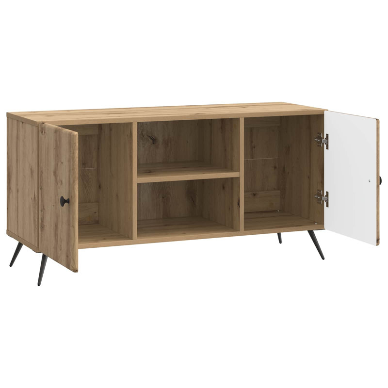 TV Stand, 50cm H x 102cm L x 34.5cm W, Artisan Oak