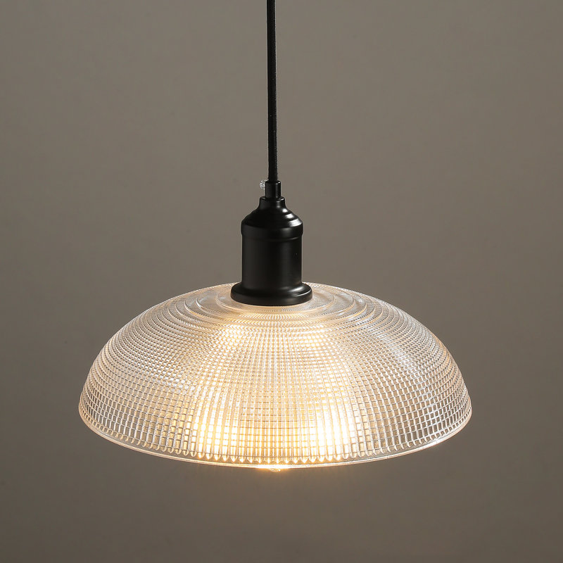 1-light Dimmable Crystal Dome Pendant