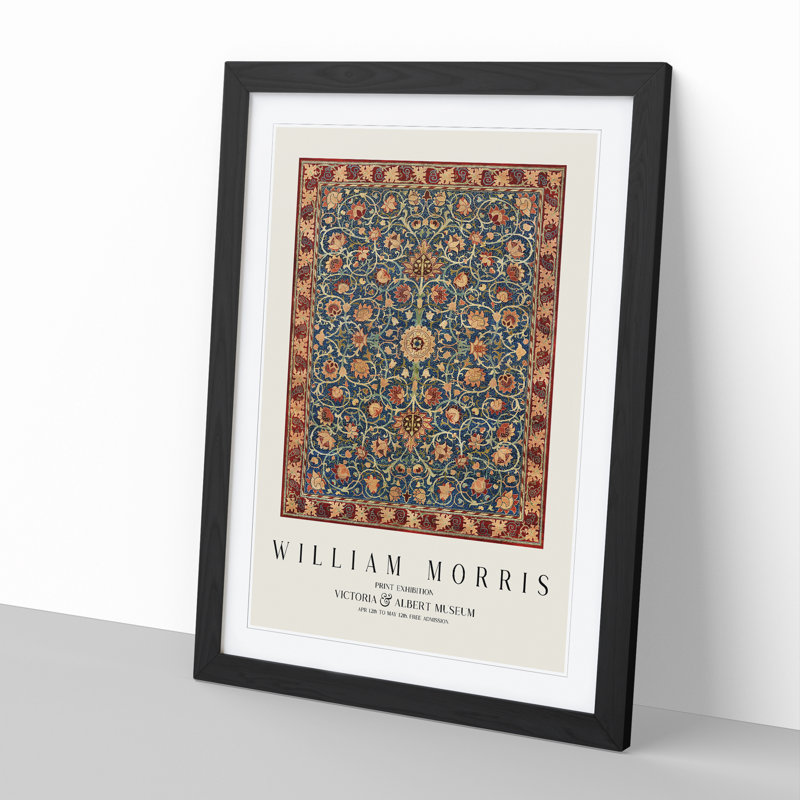 Holland Park by William Morris - Framed Print, 48cm H x 36cm W x 2cm D, Black Framed