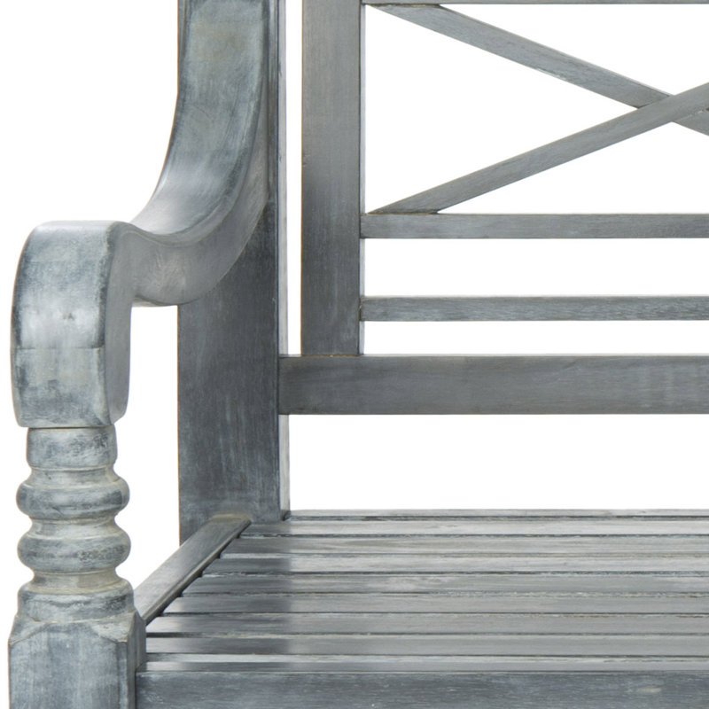 Banc de jardin en bois Paull, Gris cendré