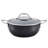 Anolon X 4-Quarts Hybrid Non-Stick Casserole Pan With Glass Lid, Dark Gray