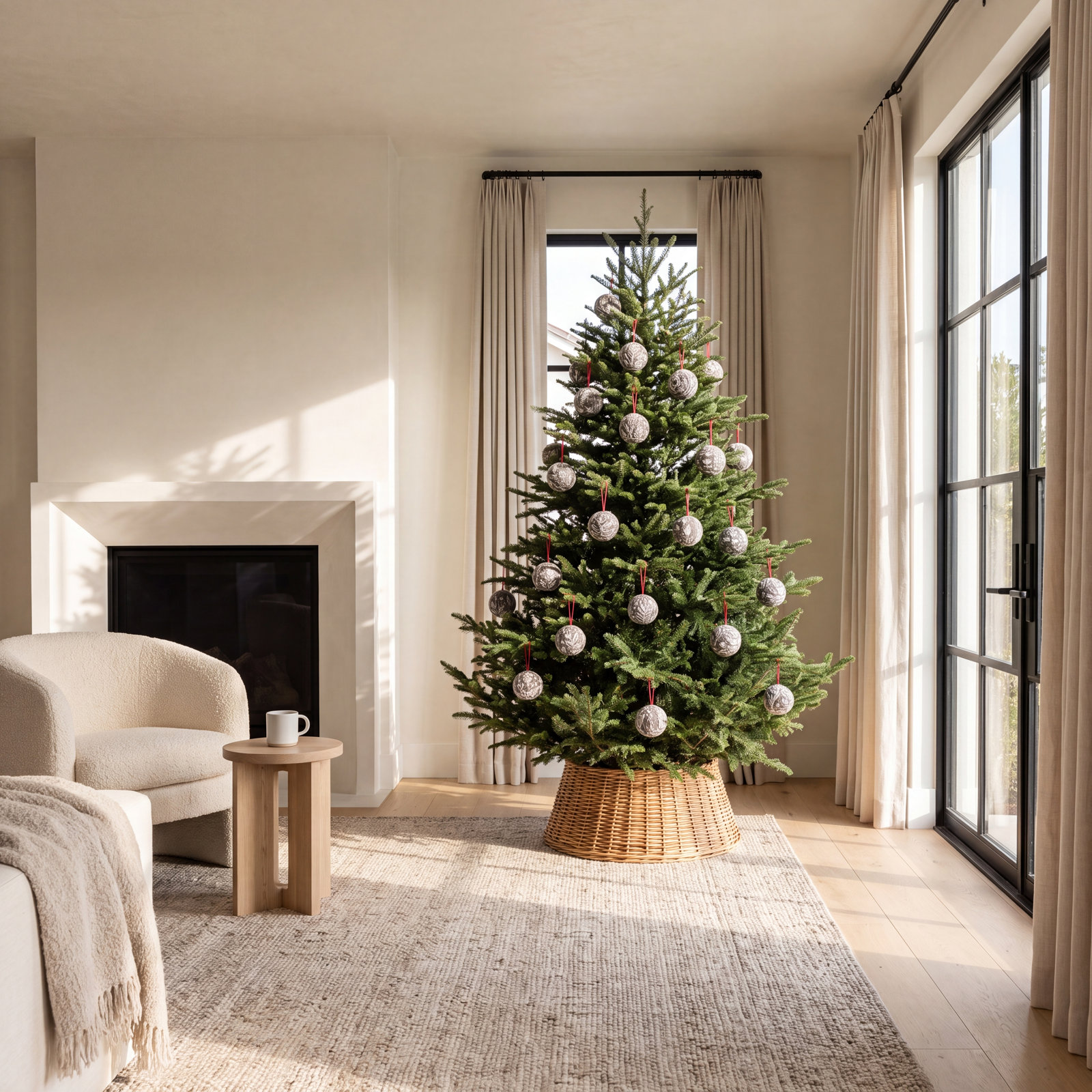 3'' Fabric Shatterproof Ball Ornament