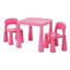 Kids Plastic Table and Two Chairs Set-9247703