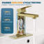 Robinet de salle de bains monotrou avec ensemble de drainage-92363206