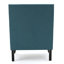 Chaises d'appoint confortables en tissu, style moderne bleu sarcelle pour la maison